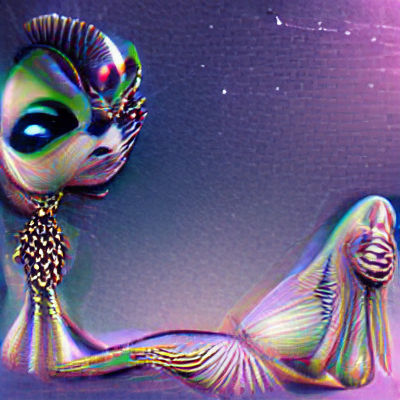 Ethereal Alien Goddess Portrait