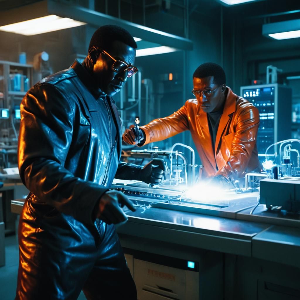 Wesley Snipes Cyberpunk Action Film Still