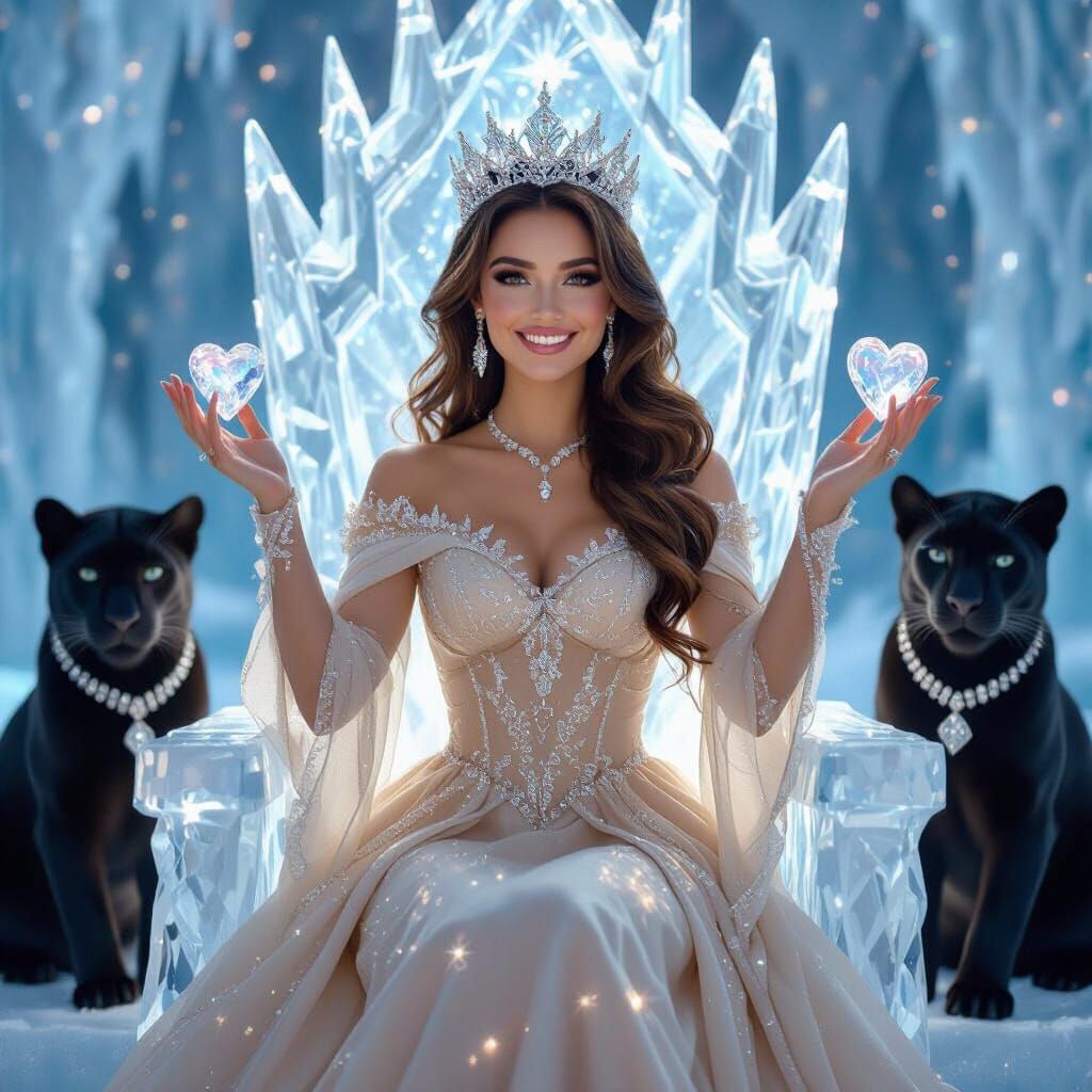 Queen on Starlight Throne in Ice Palace