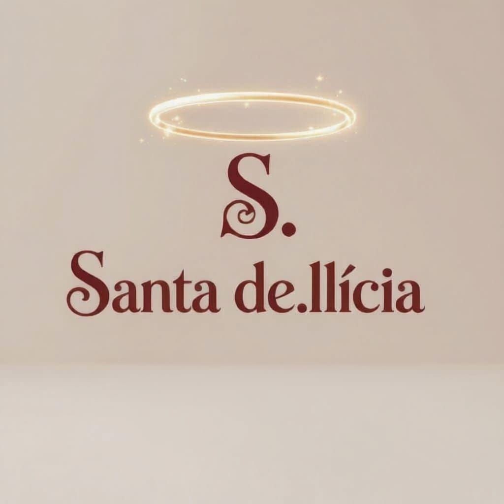 Elegant Logo for Santa Delícia Sweets Shop