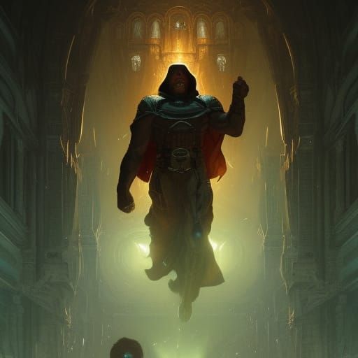 Dr. Doom: Dark Fantasy Masterpiece in 8k