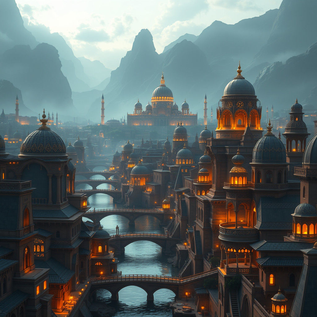 Dreamlike Mediterranean Cityscape in Unreal Engine 5