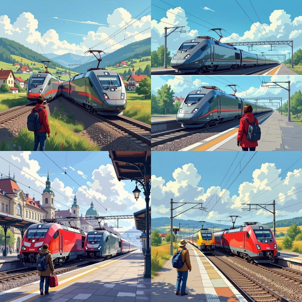 Hungarian Trains Through American Eyes, AI Art