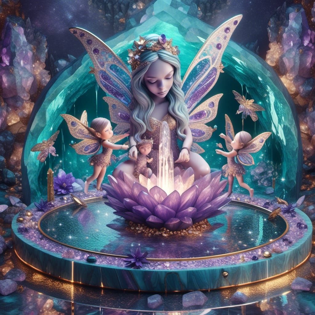 🧚‍♀️ Crystal Lotus Fountain 🧚‍♀️