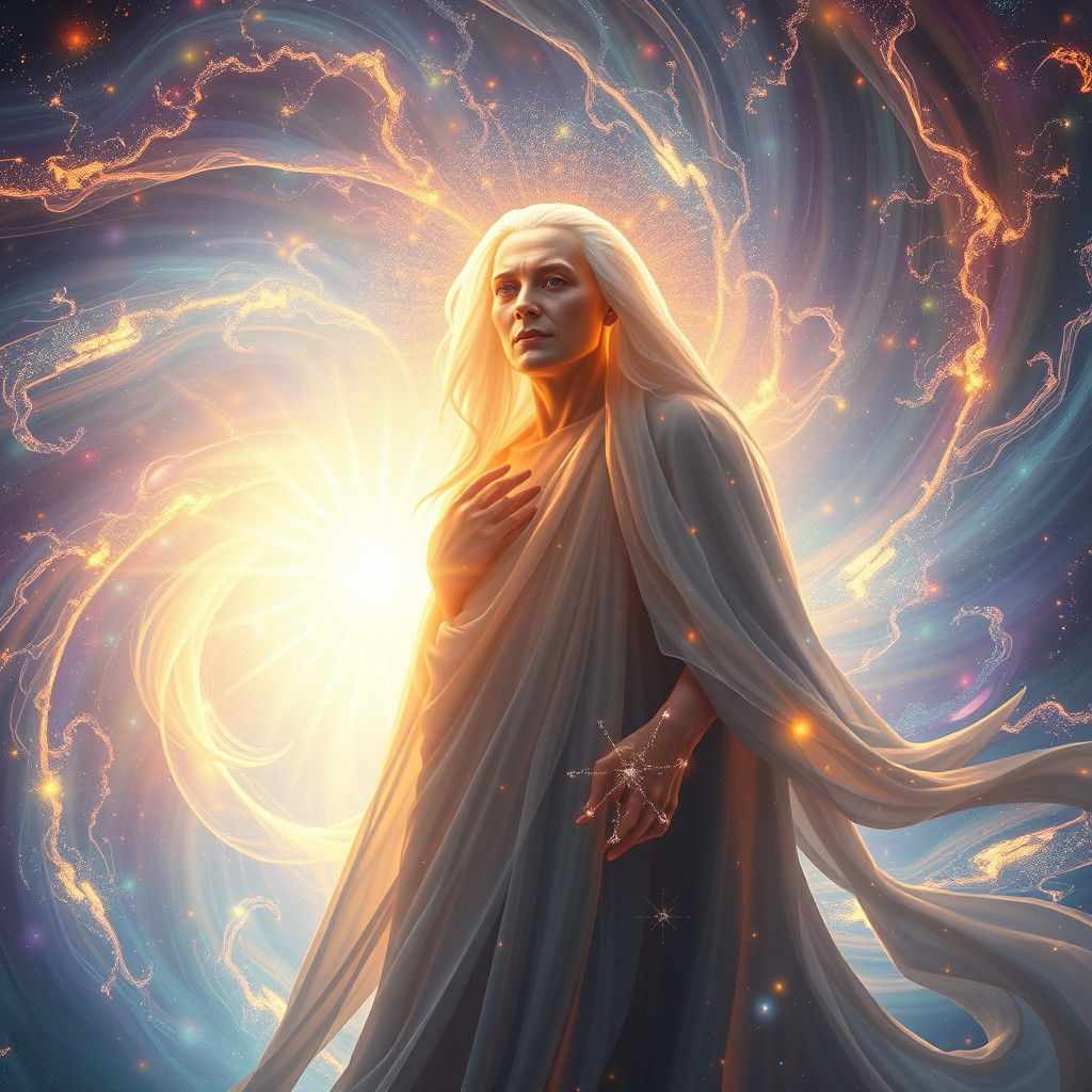 Radiant Being of Light with Converging Timelines