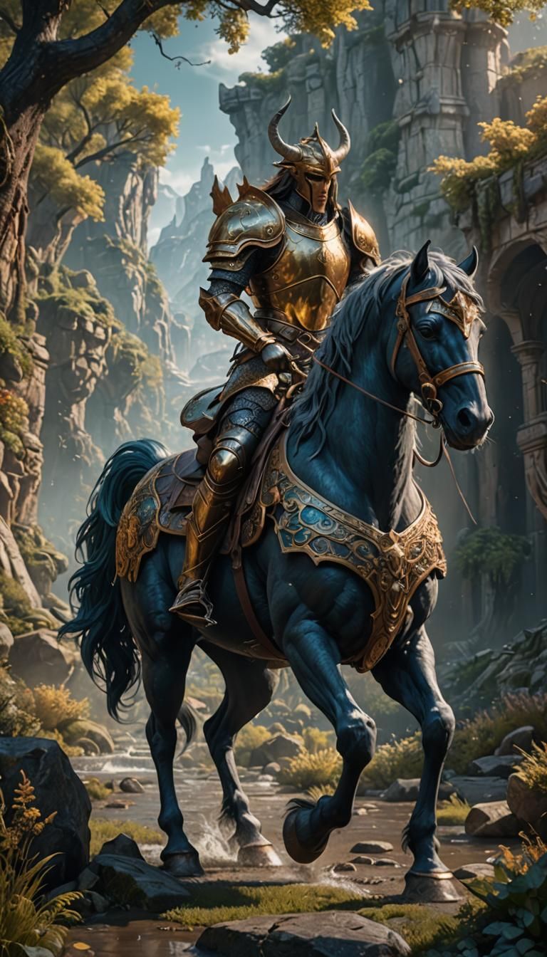 Armored Centaur Fantasy Concept Art