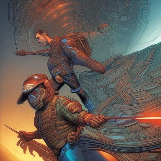 Captain in Comic Book Art Style