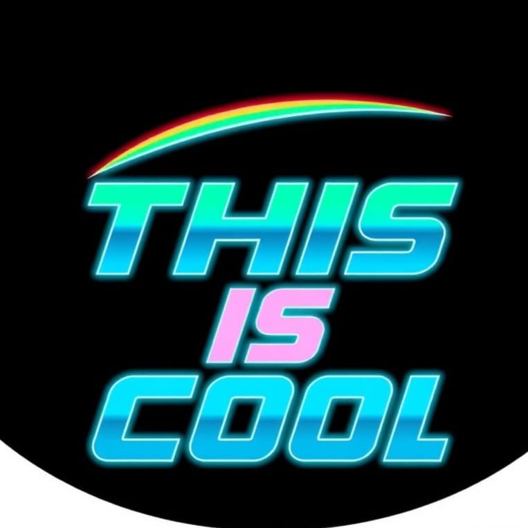 Bold Modern Typography Logo in Vibrant Colors