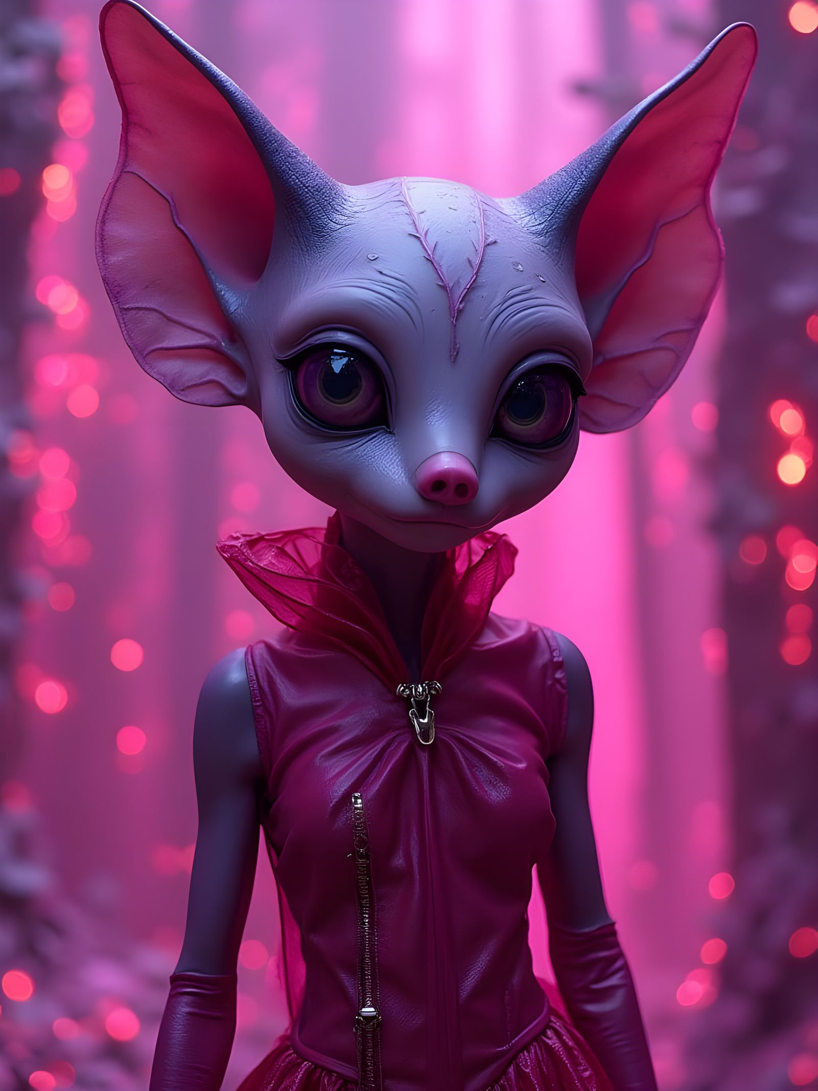 'Aliens of the Rainbow' Fashion Series: Magenta