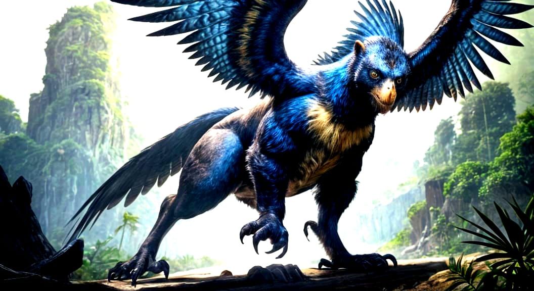 Surreal Hawk Horse Howler Monkey Mashup