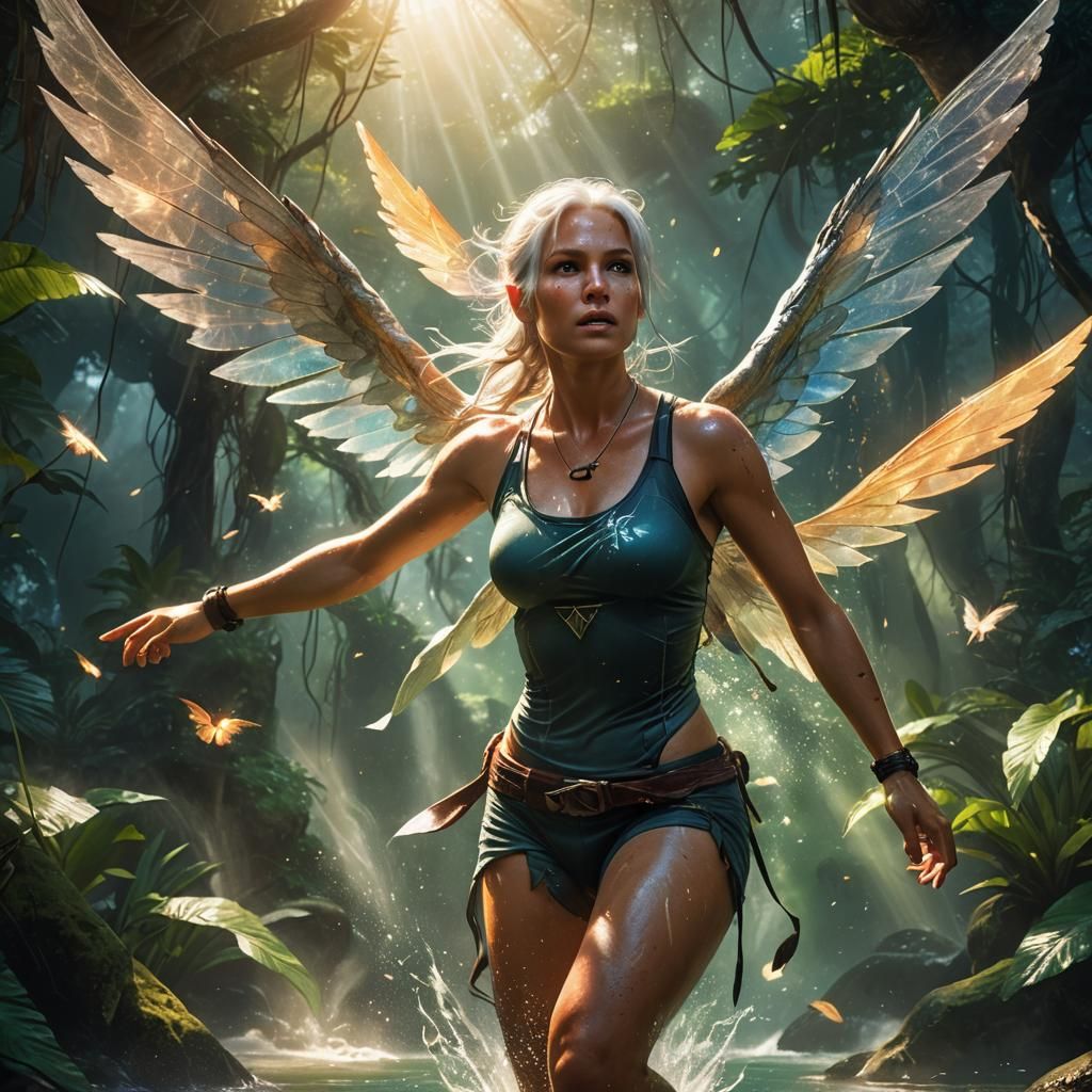 Layara Croft senses a presence. It whispers "behind you" to ...