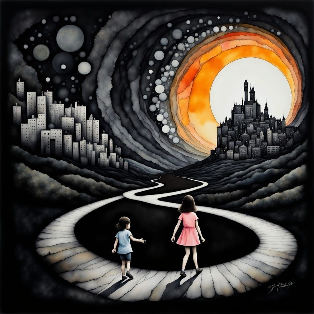 Children Bridge the Past and Future in Cosmic Harmony