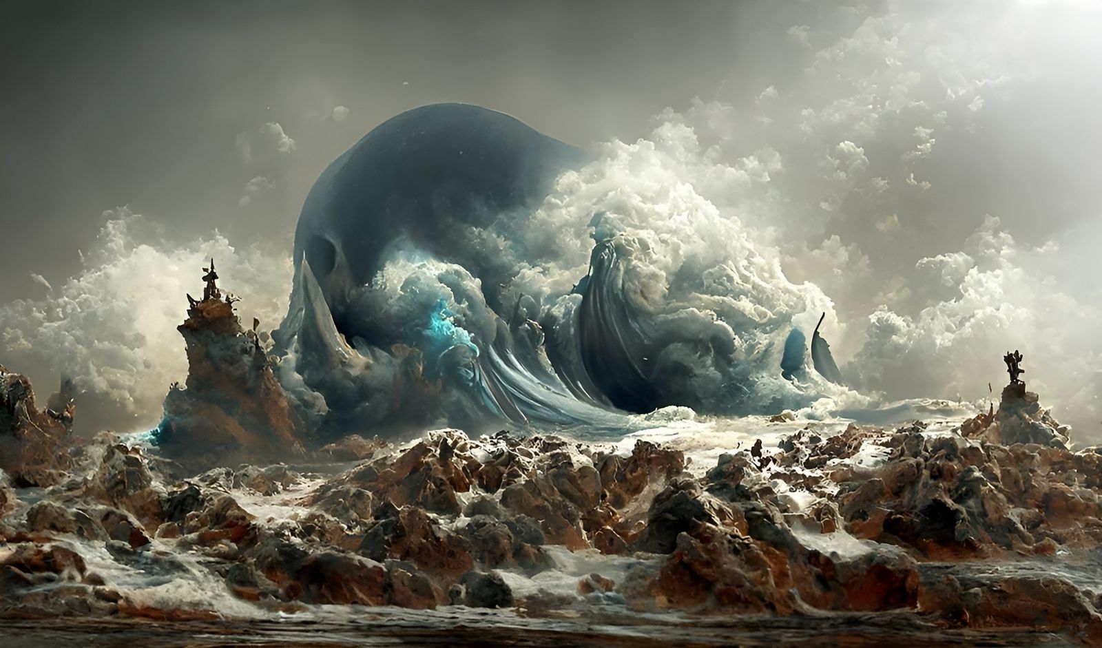 Terrifying Sea Vista: Wave Swallowing Caravel
