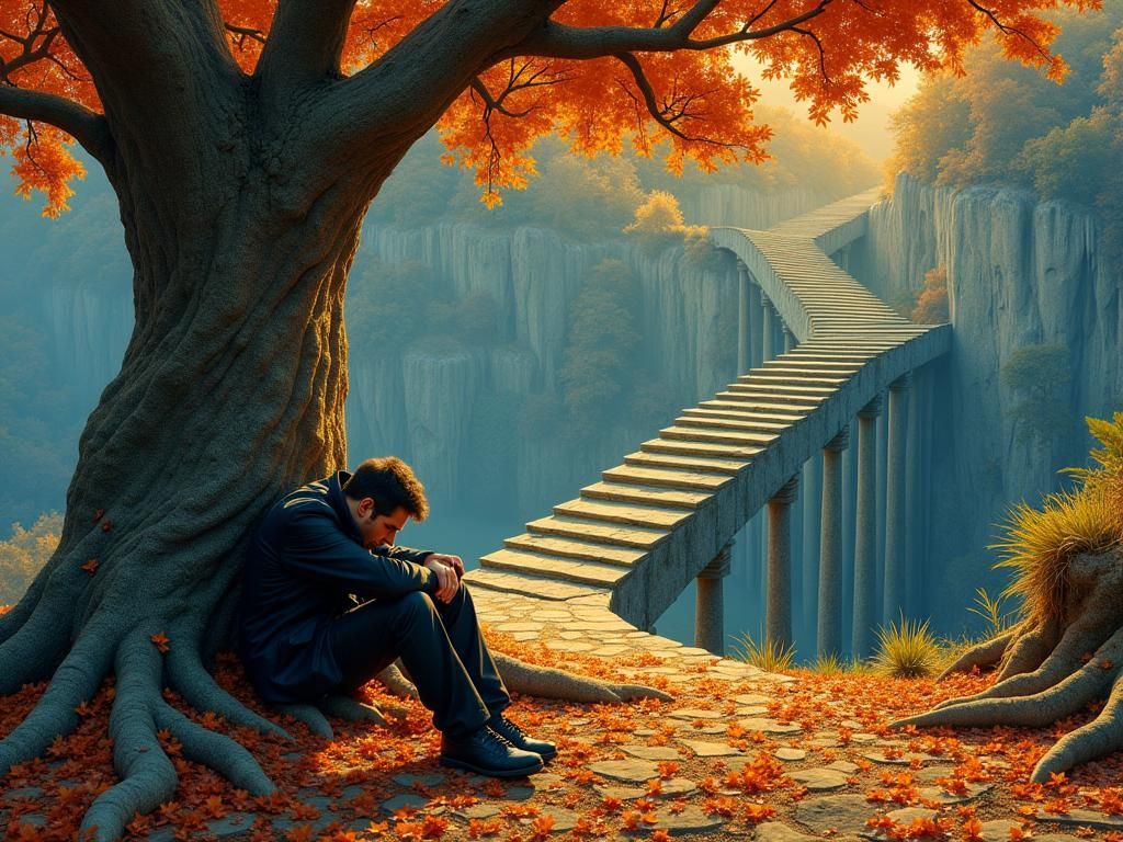 the true pain of losing my wife to cancer, painting by Mauri...