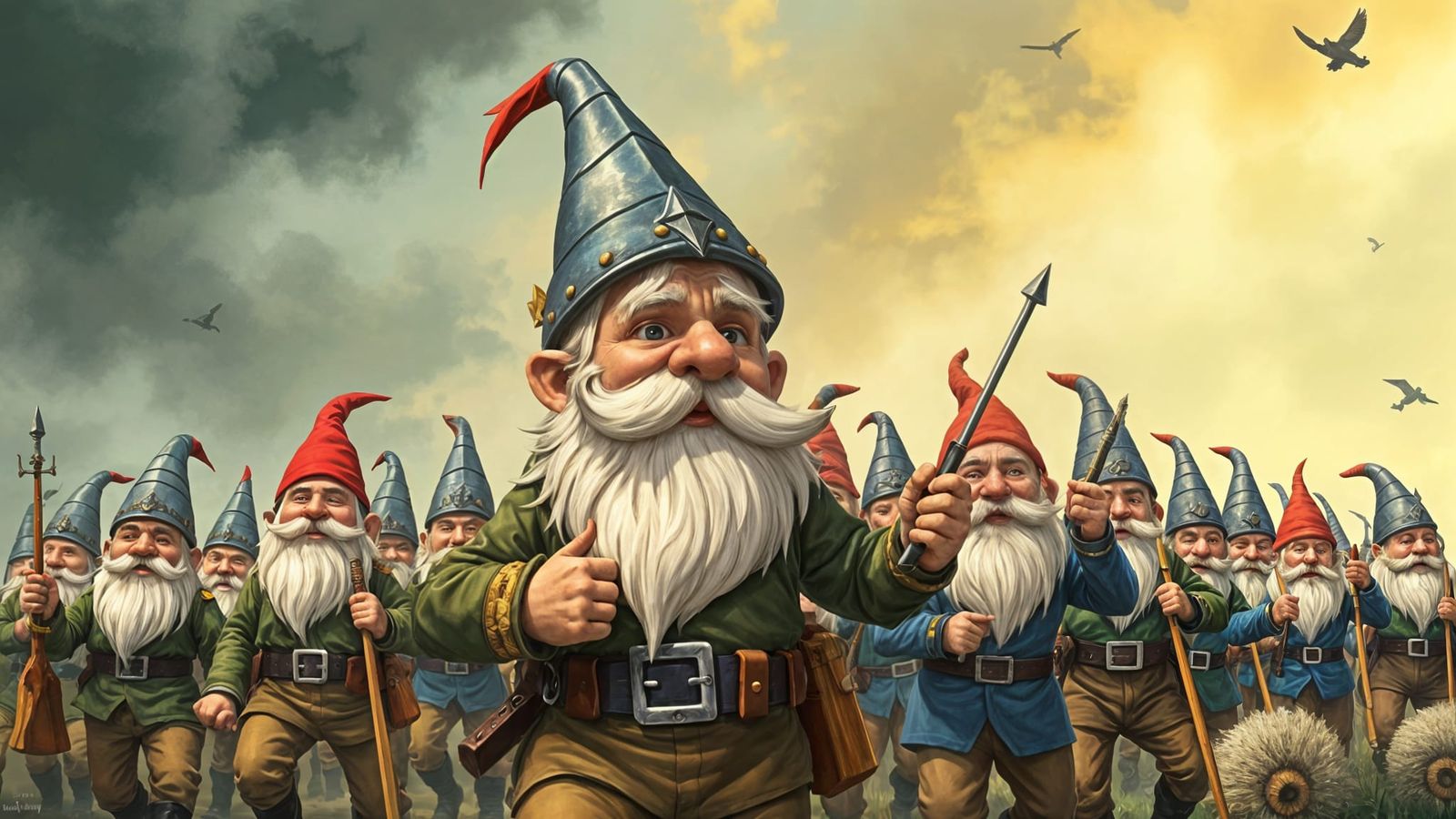 Cute Commander Thumbley in Dwarven Uniform