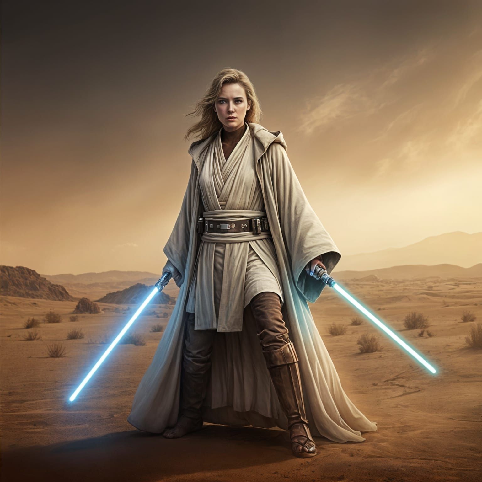 A young female Obi-Wan Kenobi