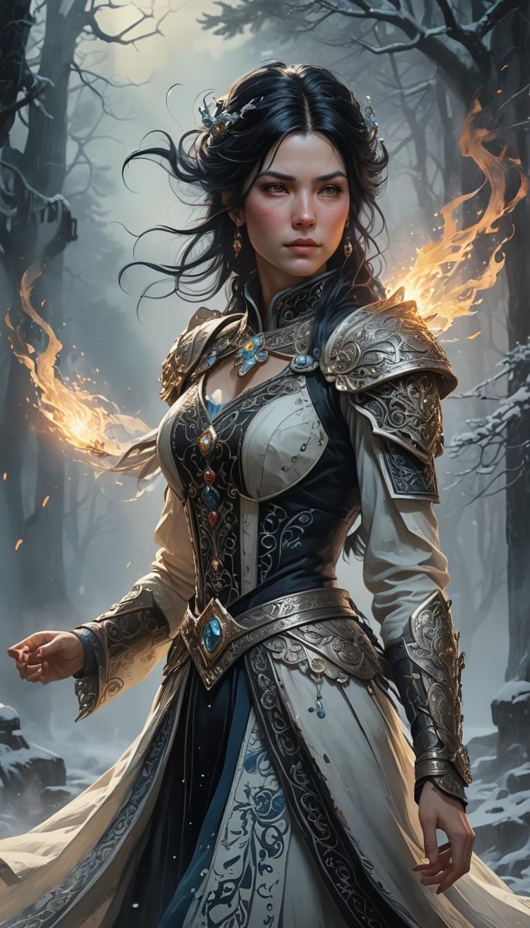 Nordic Woman Portrait with Volumetric Lighting