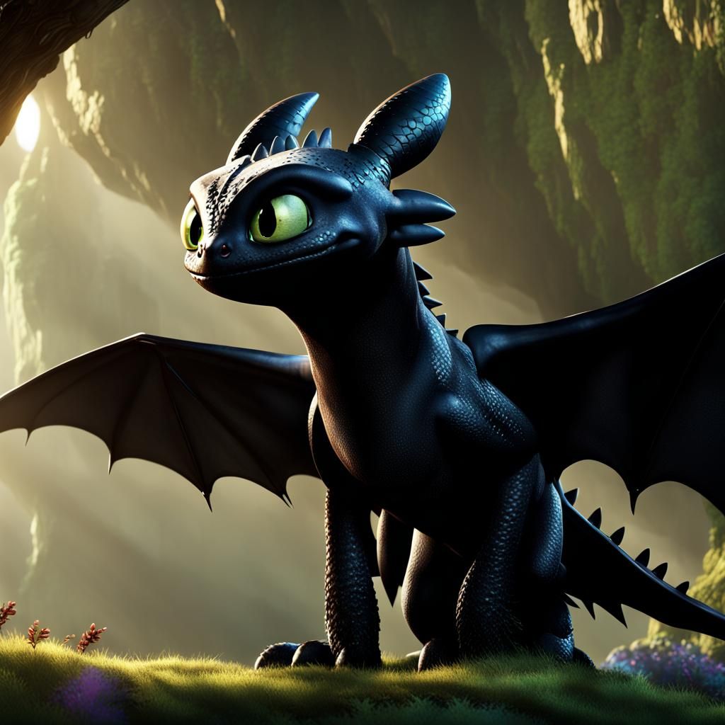 Toothless from How to Train Your Dragon