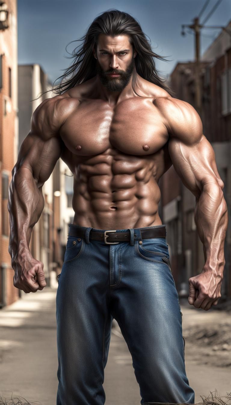 Photorealistic HDR Portrait of a Muscular Man
