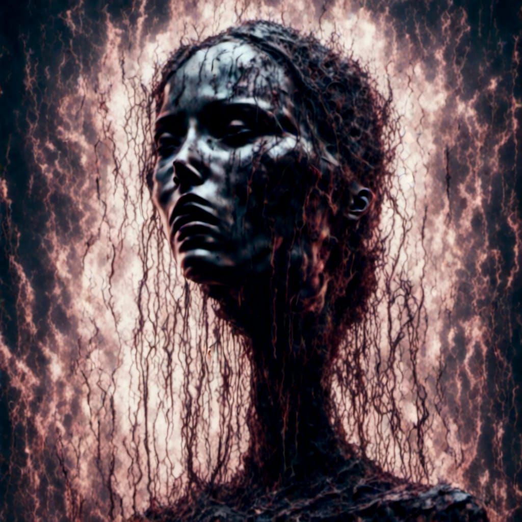 Figure in Limbo: Hyperrealistic Artwork of Waiting