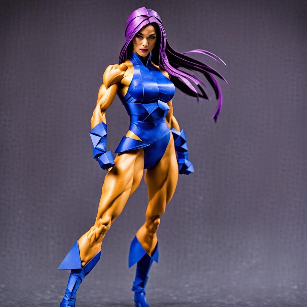 Psylocke in Jim Lee Comic Book Style