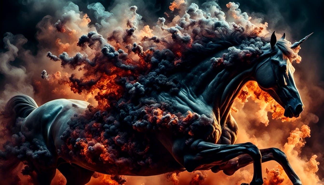 Multi pastel <lora:HRH-smoke-v2:1.0> coloured cloud of smoke...