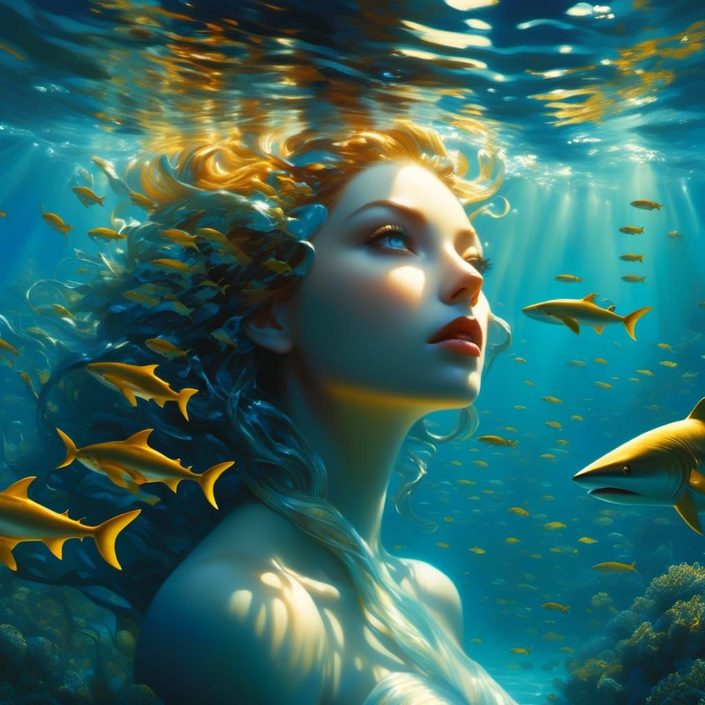 these lil baby-looking sharks,lol... i like to imagine her a...