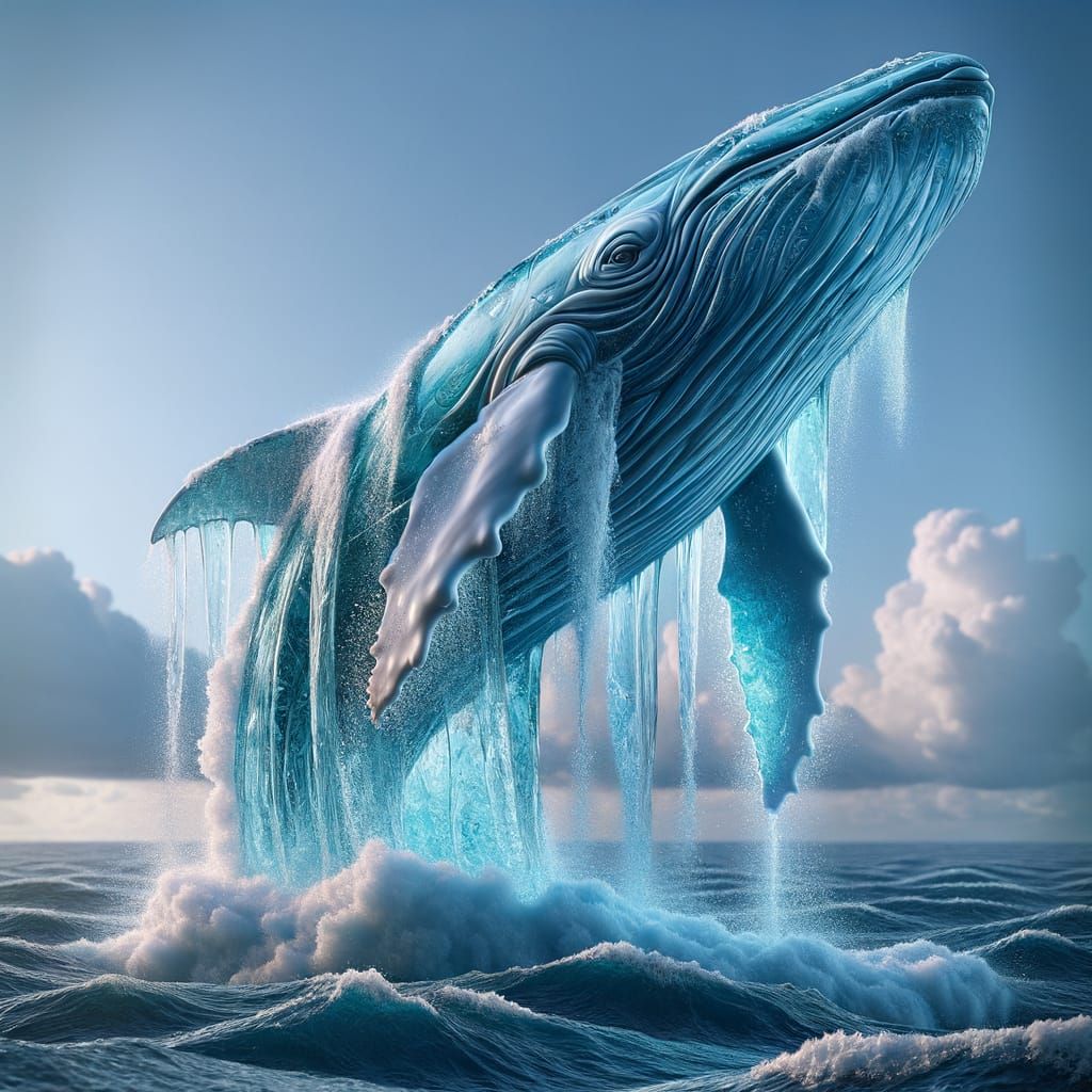 Titanic Water Whale Emerges From Ocean