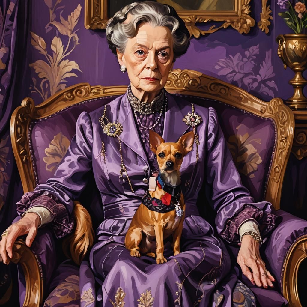 Violet in Downton Abbey: A Digital Portrait