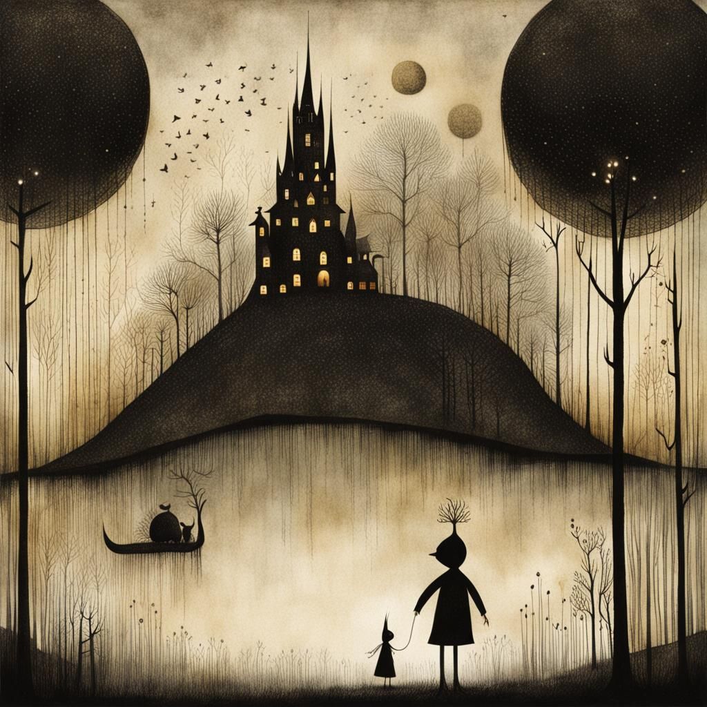 Enchanting Illustration in Classic Fairy Tale Style