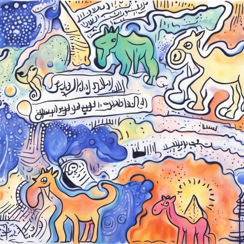 Surreal Camels Enhance Humps in Diary Page Style