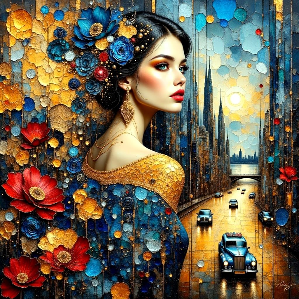 New York State of Mind in Impasto Style