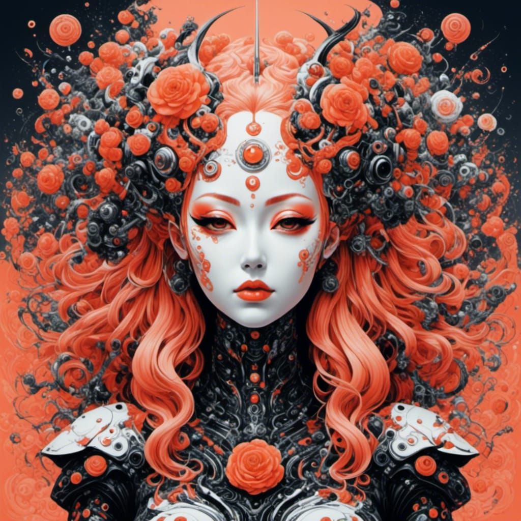 Abstract Glitch Art with Distorted Textures