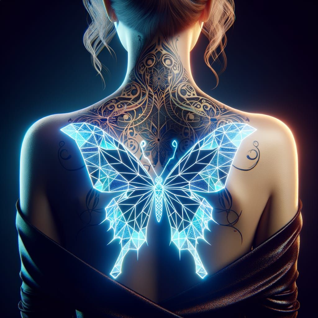Electroluminescent tattoo