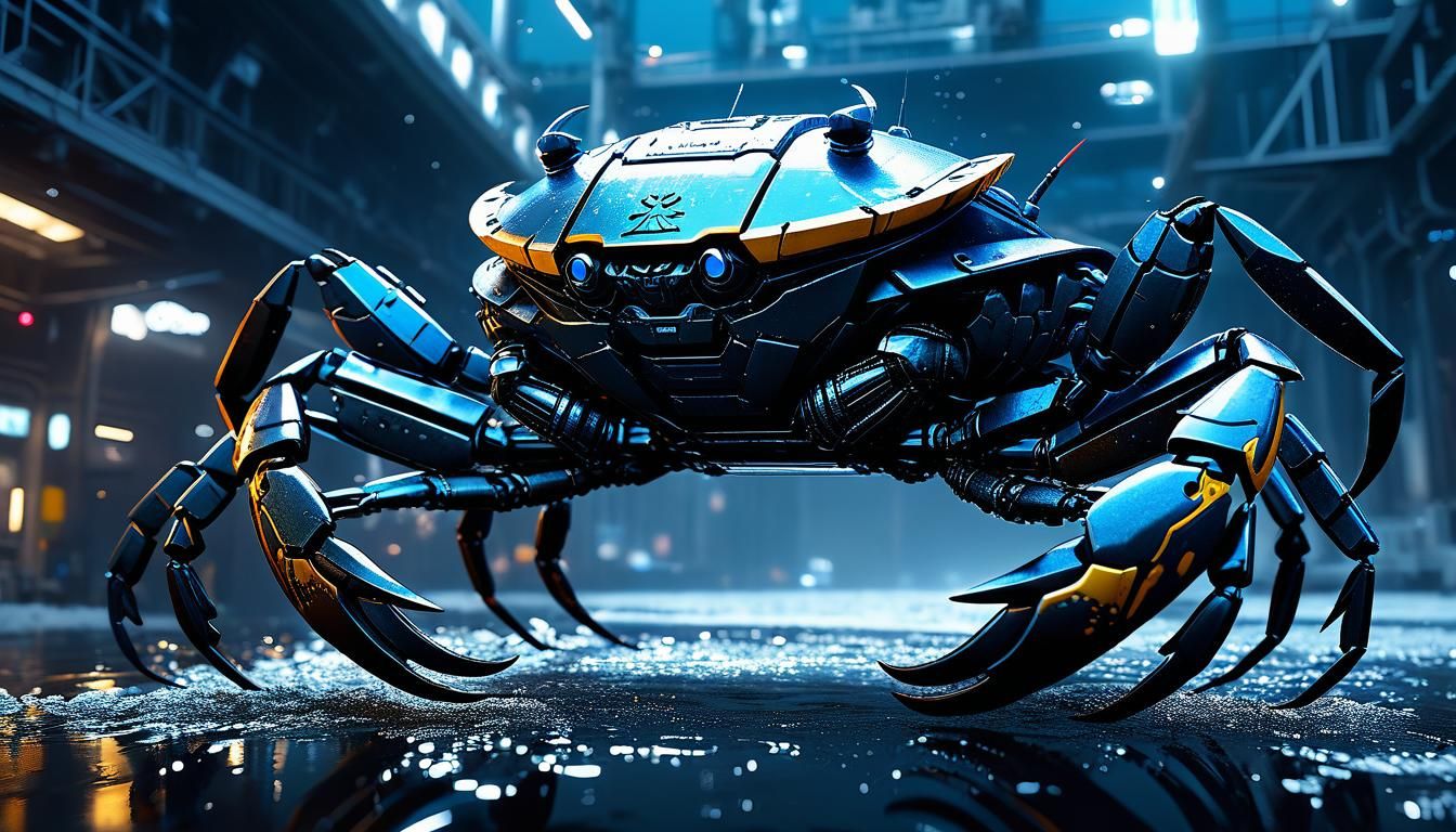 Scifi Eagle-Crab Hybrid in High Definition