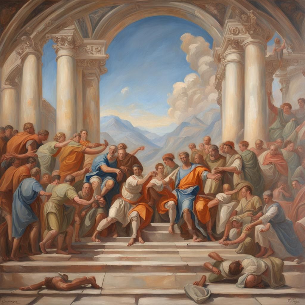 Unfinished Fresco in Renaissance Style