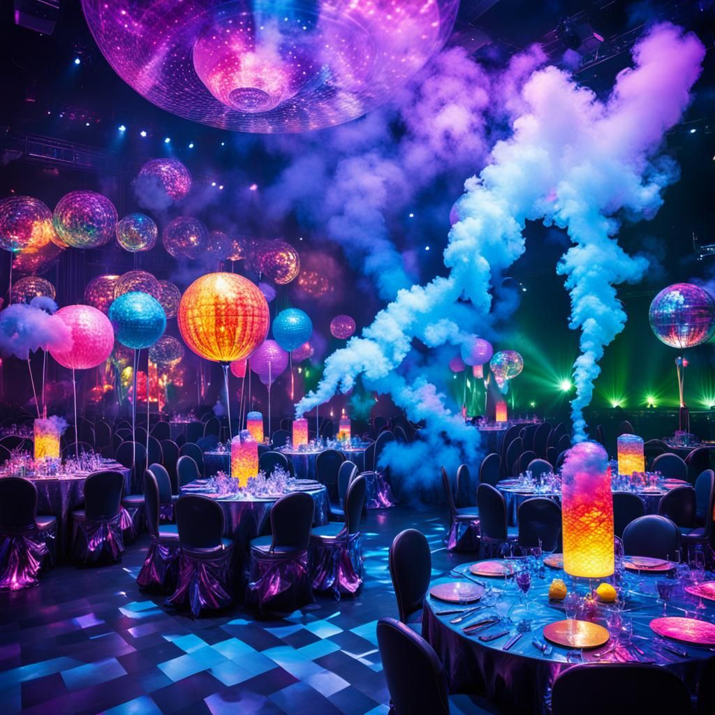 Fantasy Disco Party with Living Candy