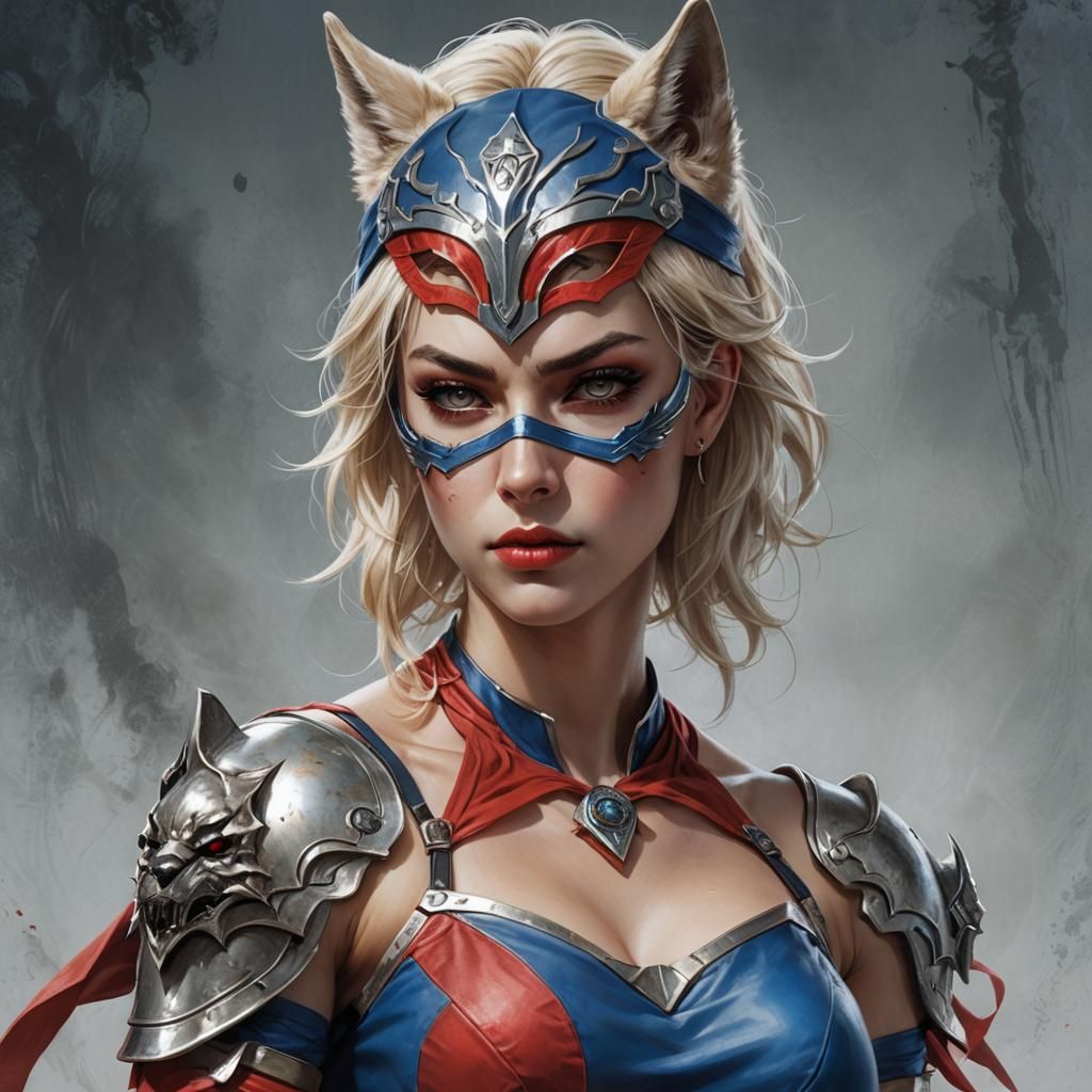 super hero wolf woman