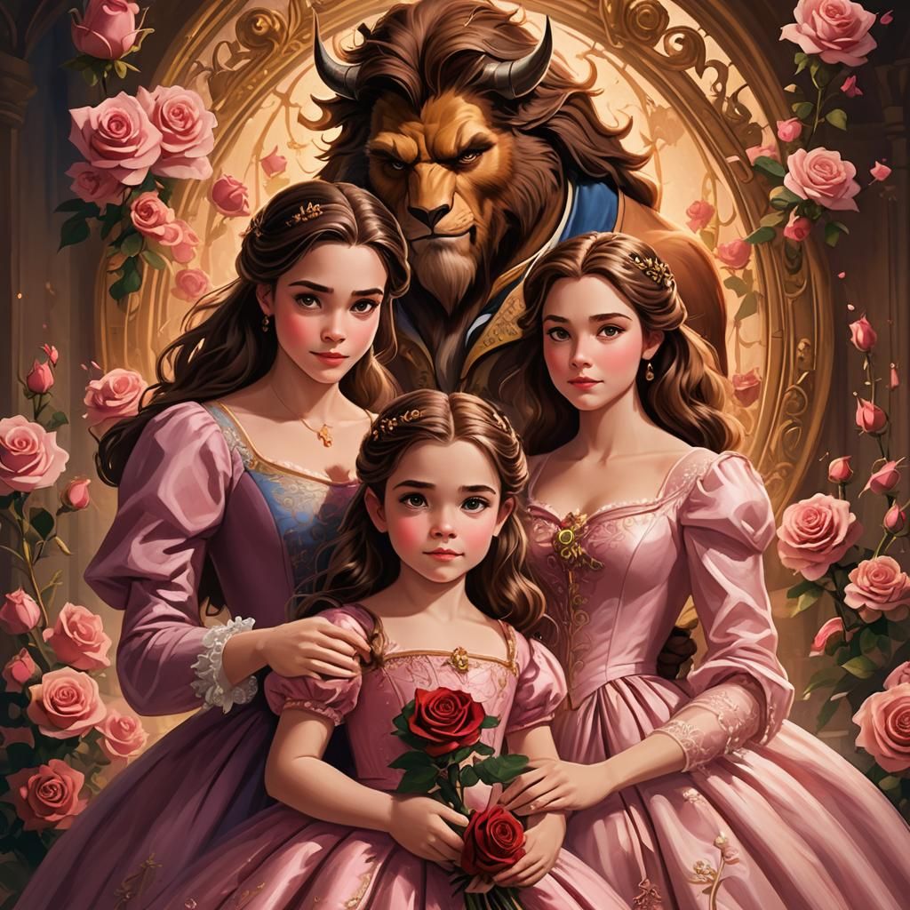 Beauty and the Beast's Daughter in Enchanted Castle