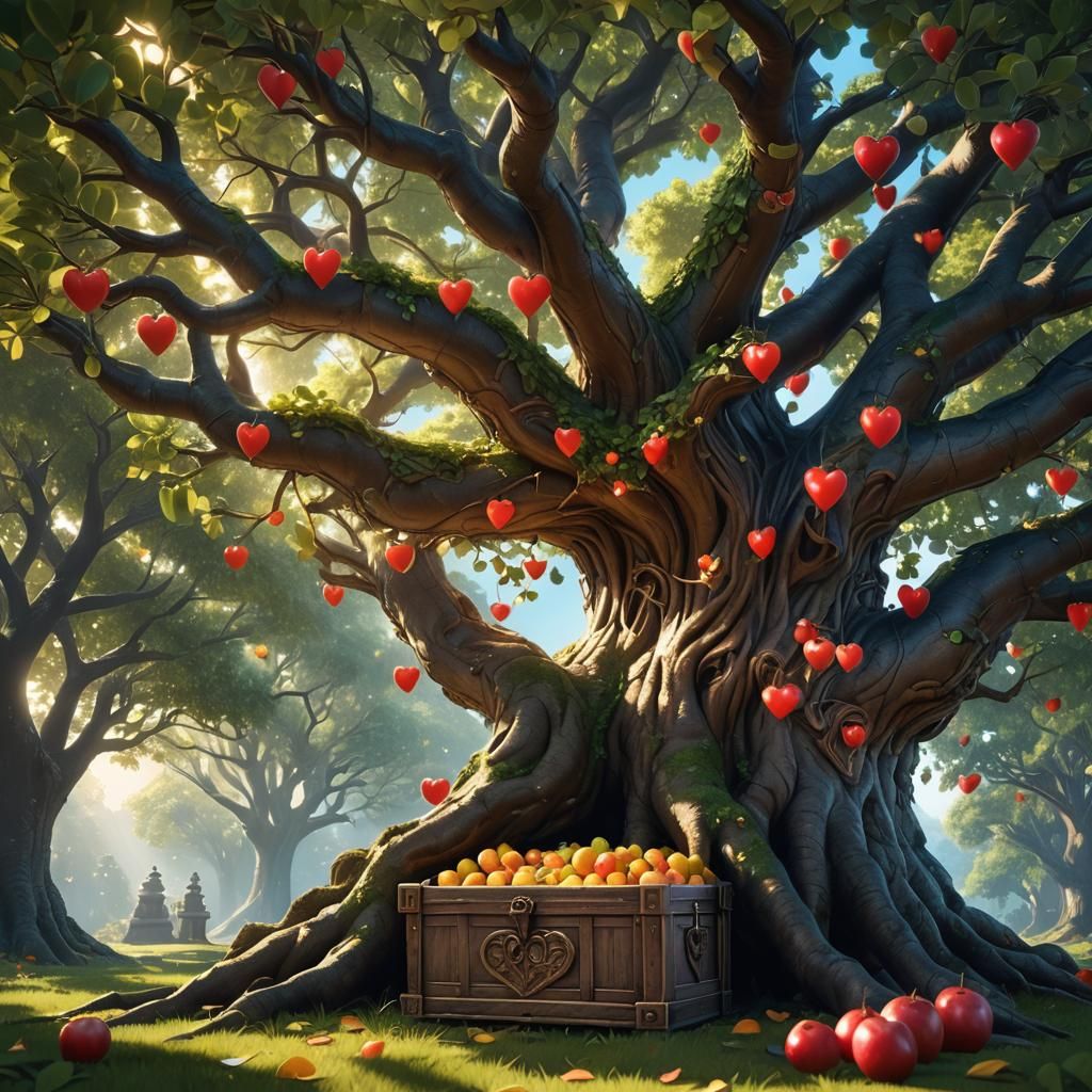 Magnificent Tree of Heart Fruit with Hidden Treasure