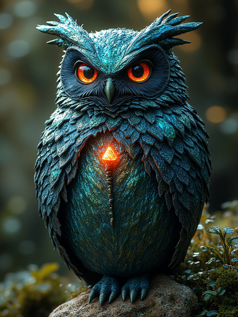 Gemstone Marionette in Glass Shadowbox