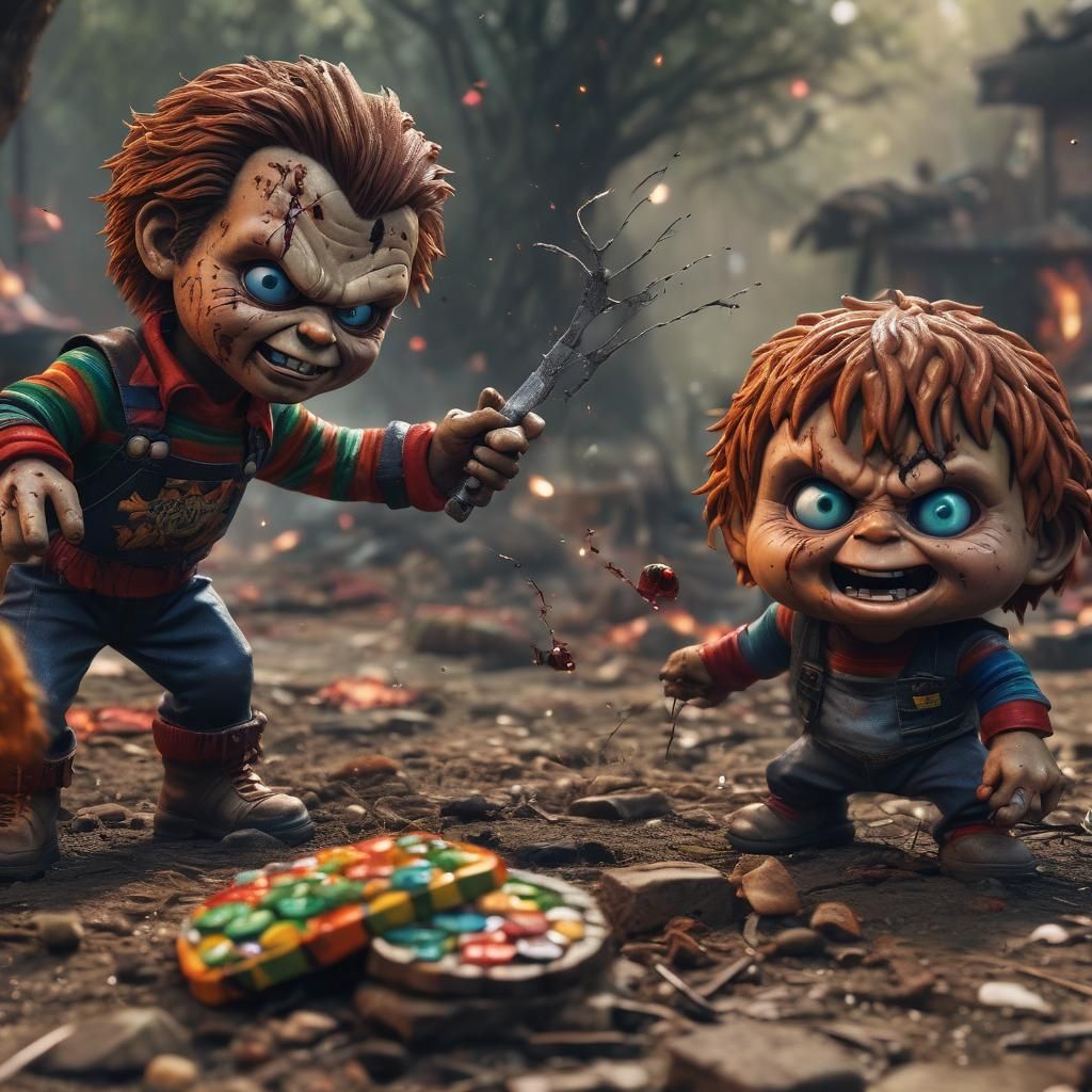 Chibi Horror Battle in Candyland Warzone