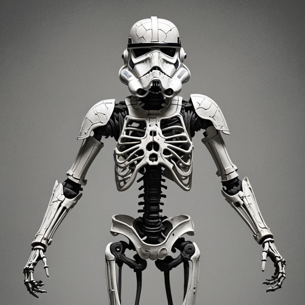 Storm Trooper Skeleton Conceptual Art