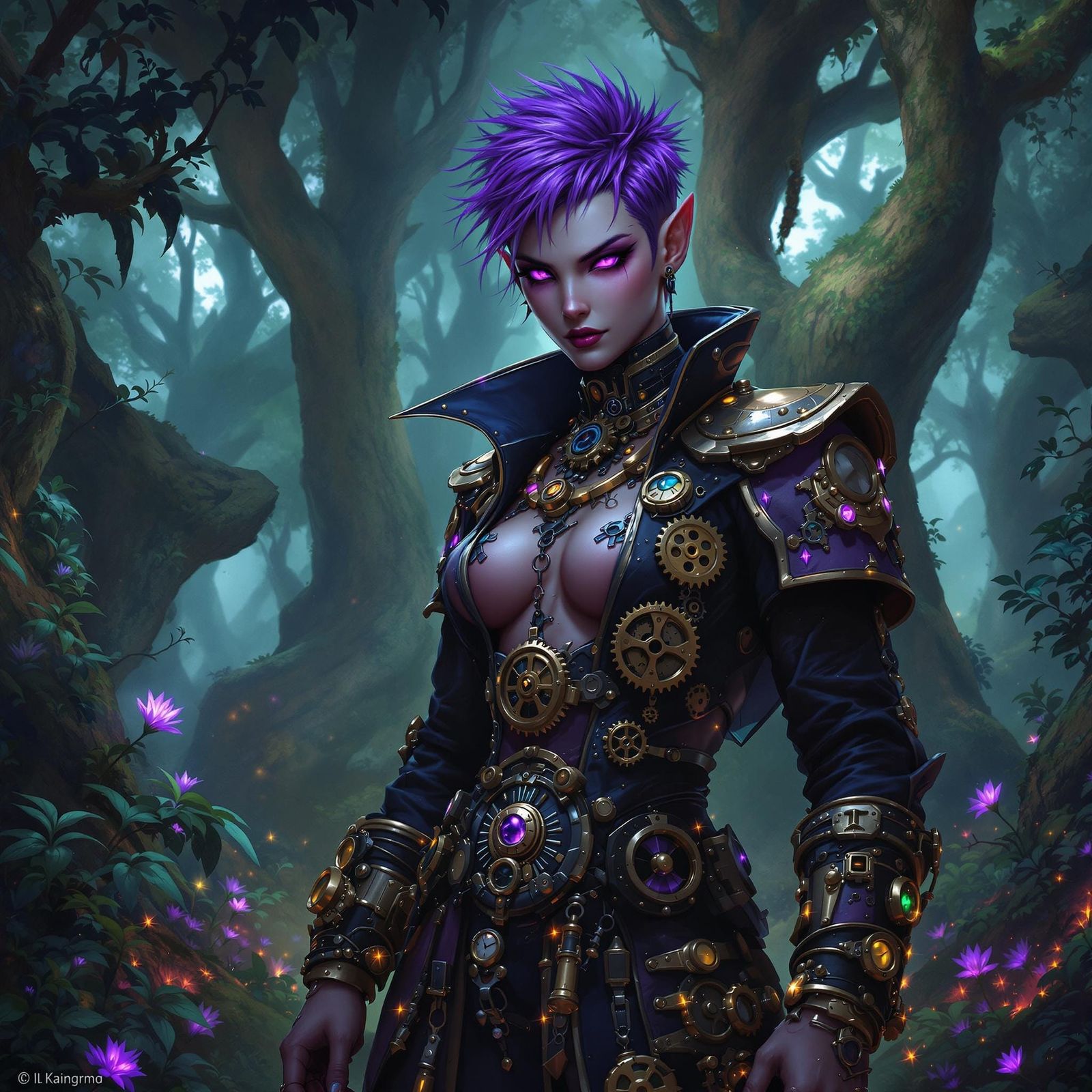 Dieselpunk Oracle in Enchanted Forest