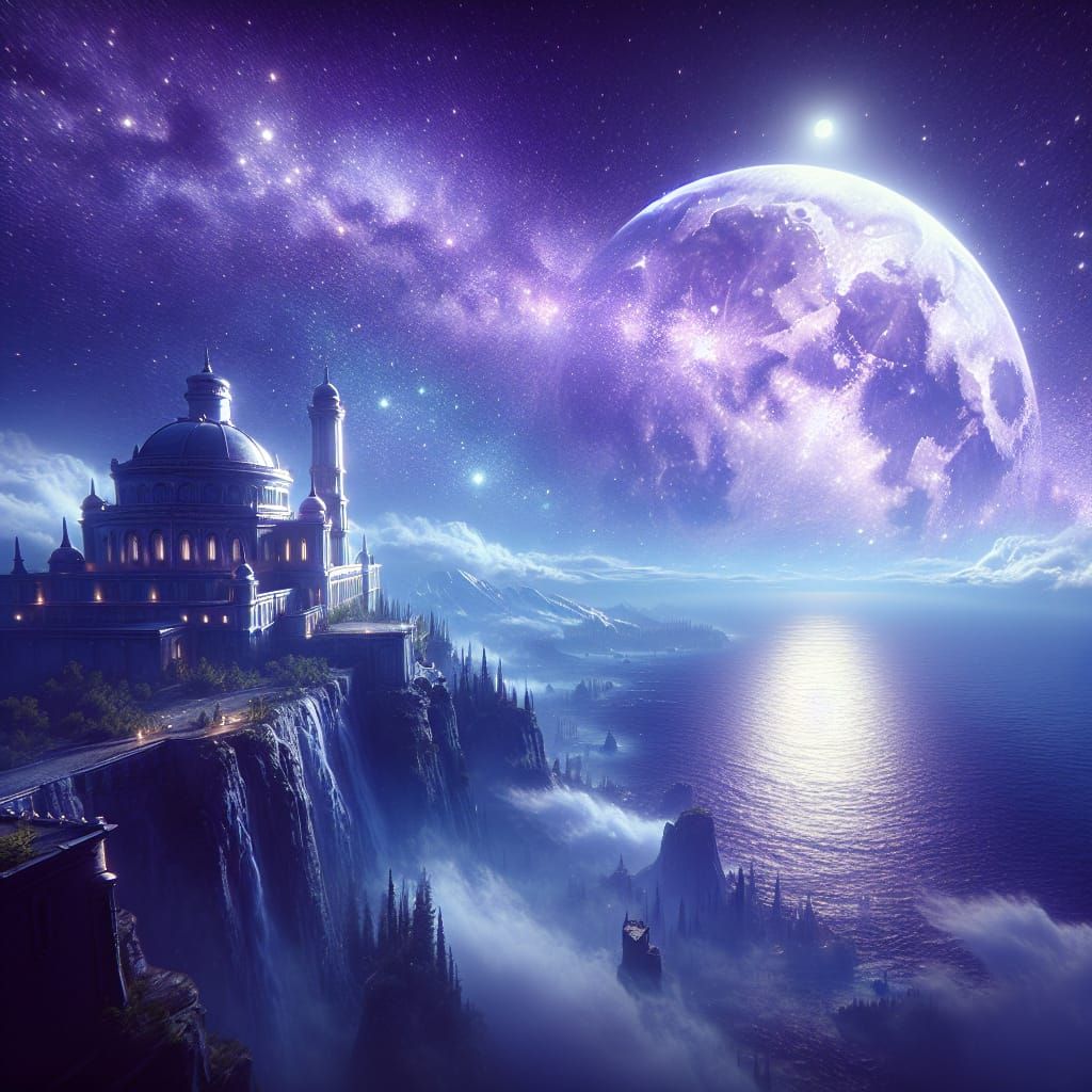 Fantasy Observatory at the Edge of the Sea