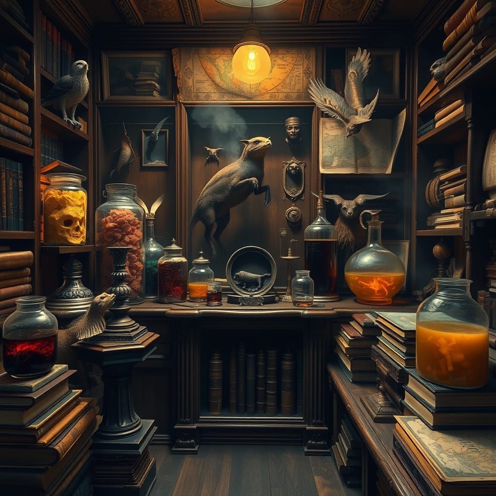 Enchanted 17th Century Curiosity Cabinet