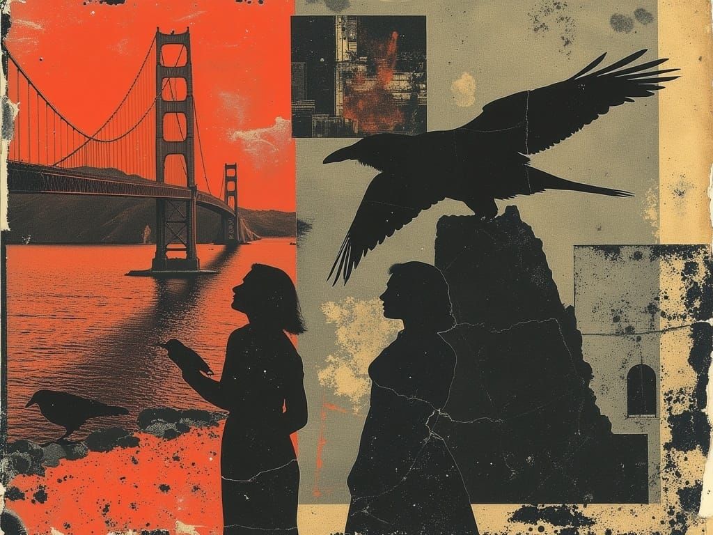 Surreal Noir Dreamscape in a Cyberpunk Aesthetic