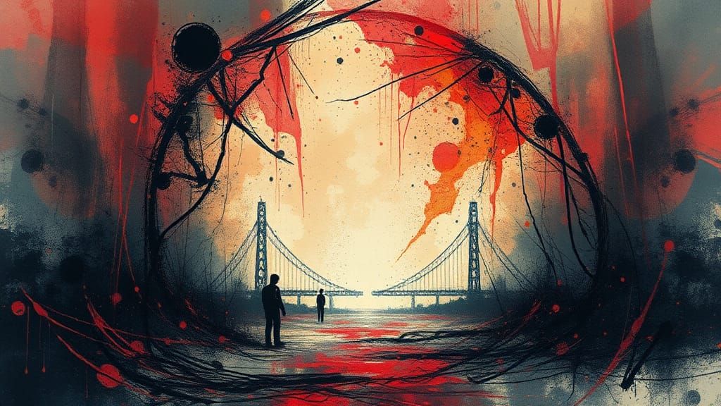 Surreal Dystopian Dreamscape: Political Truth and Lies