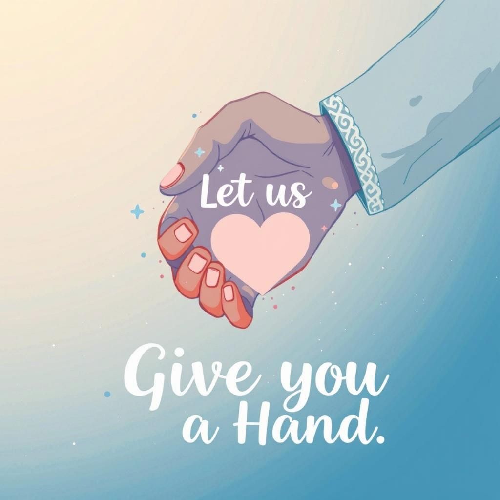 Hands in Delicate Composition: Vector Illustration