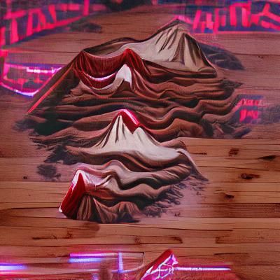 AI Generated Twin Peaks Landscape